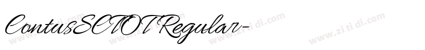 ContusSCTOT Regular字体转换